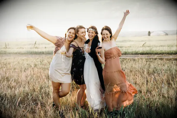 Casual wedding guest attire. 