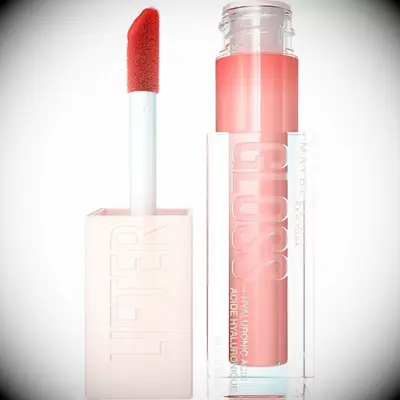 Peach Maybelline lipgloss