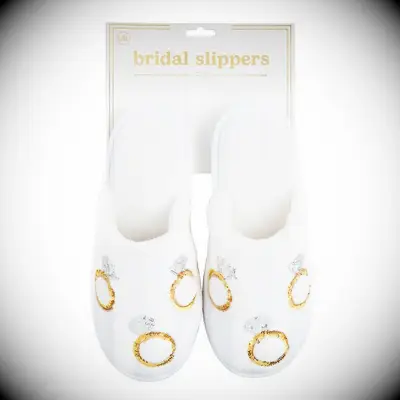 Mudpie bridal slippers