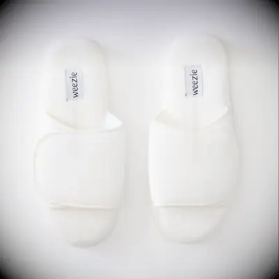 Weezie adjustable bridal slippers