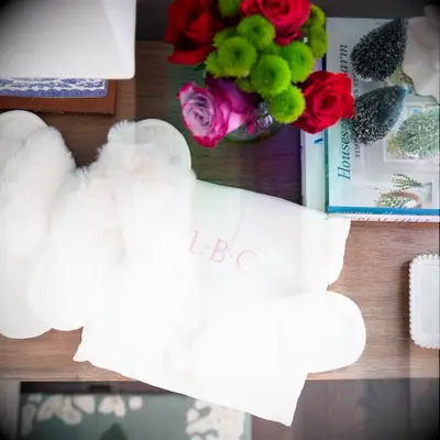 Mark & Graham cozy bridal slippers 