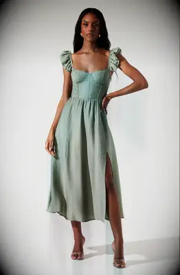 ASTR The Label Bridgerton-themed bridal shower dress