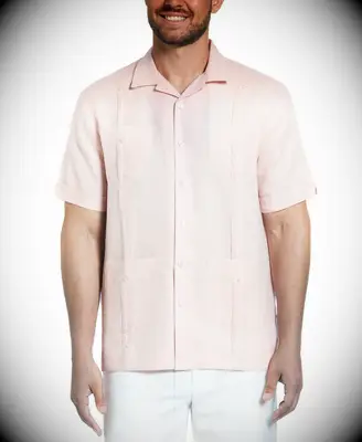 Cubavera pink shirt for beach wedding