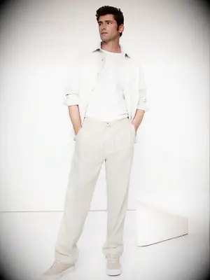 Banana Republic linen pants for beach wedding