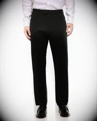 Abercrombie & Fitch black linen pants for beach wedding