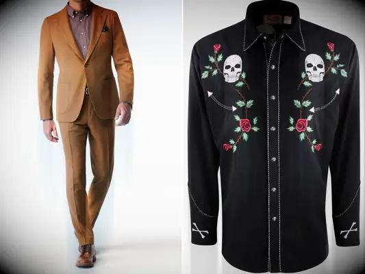 Cowboy western wedding suit