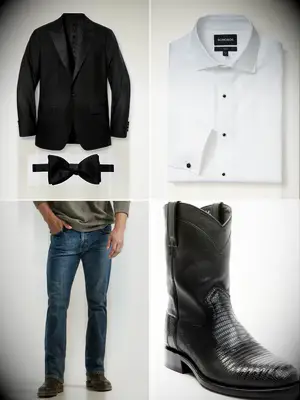 Western grooms tuxedo
