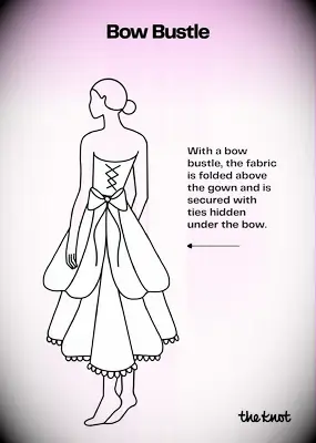 Bow bustle illustration