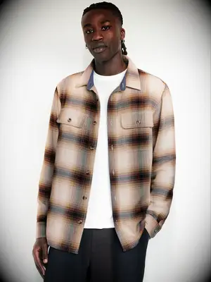 Man wearing a flannel shirt