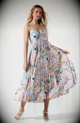 Colorful floral dress