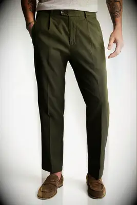 Green pants for summer wedding guest