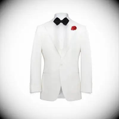 Anthony Sinclair Ecru Peak Lapel Dinner Jacket