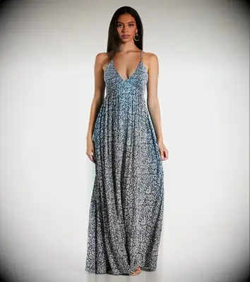 Navy floral v-neck maxi beach wedding guest dress over 50 from Windsor