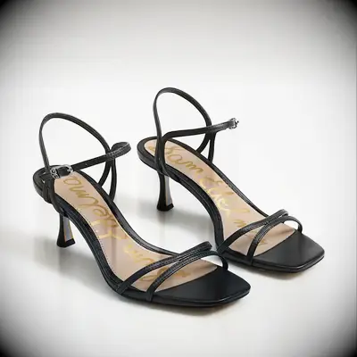 Sam Edelman black shoes to wear with silver dress