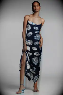 Carolina K cowl neck mother-of-the-bride beach dress