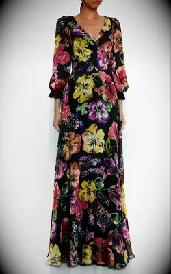 Ricki Freeman for Teri Jon floral mother-of-the-bride beach dress