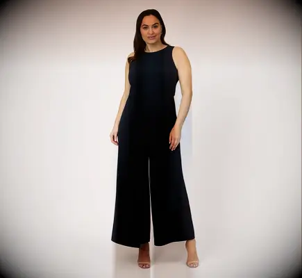 Sleeveless asymmetrical jumpsuit for grandmother of the bride or groom