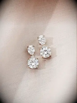 Olive & Piper crystal wedding earrings