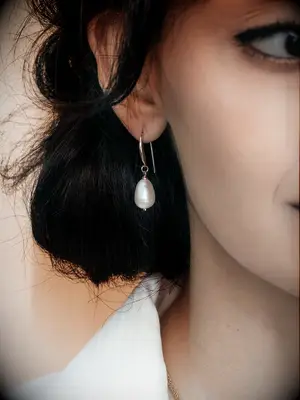 Olive & Piper pearl drop earrings