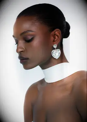 Jennifer Behr heart-shaped earrings