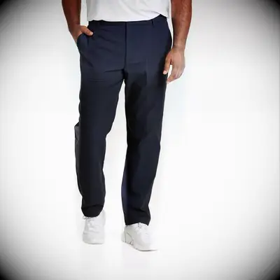 Navy blue pants from Target for golf bachelor party
