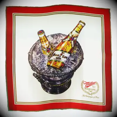 Miller High Life pocket square from The Tie Bar