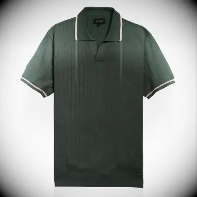 Green ribbed sweater polo from The Tie Bar for pub tour bachelor party outfit