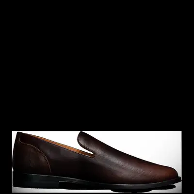 Dark brown shoes with charcoal grey suit