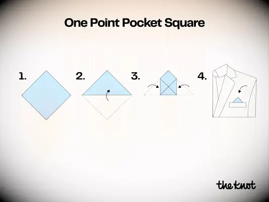How to fold a one point pocket square
