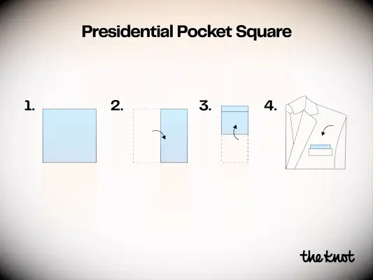 How to fold a presidential pocket square