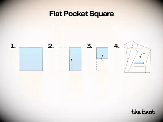 How to fold a flat pocket square