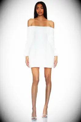 ELLIATT mini off-shoulder wedding dress