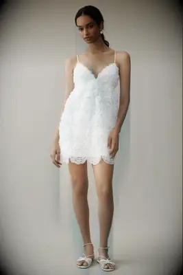 Nuuly tulle mini wedding dress