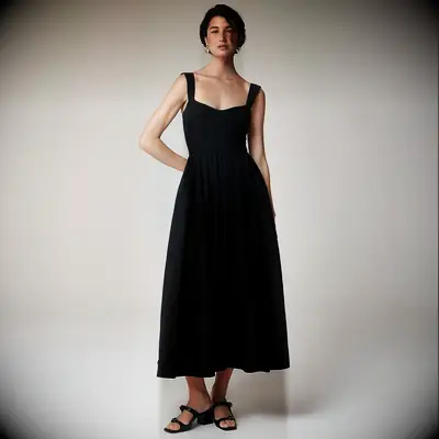 J. Crew black tank anniversary dress