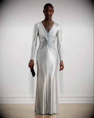 Ralph Lauren silver anniversary gown
