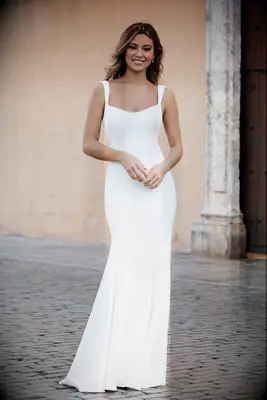 Beautiful fit and flare wedding dress