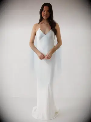 Park & Fifth simple lslip wedding dress