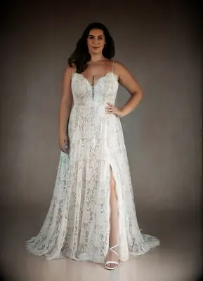 Azazie lace wedding dress