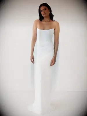 Park & Fifth strapless wedding dress
