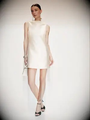 Reformation mini wedding dress for small bust