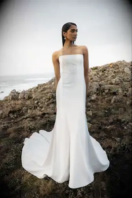 Jenny Yoo strapless wedding dress for small bust