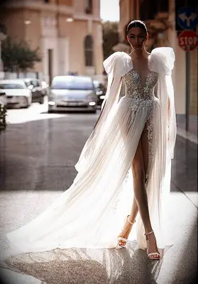 Carfelli sheer wedding dress for small bust