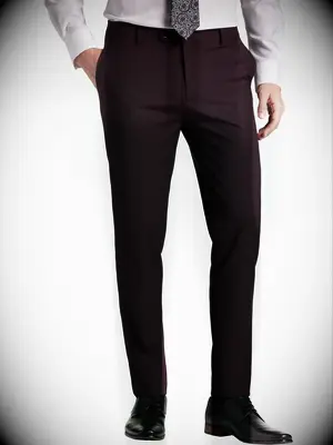 Burgundy trousers