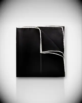 Black and white handkerchief