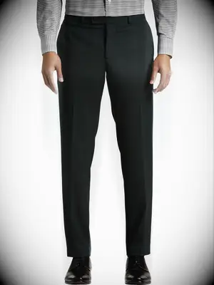 Green suit trousers