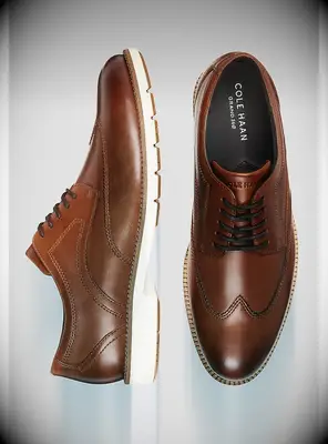 Brown leather shoes
