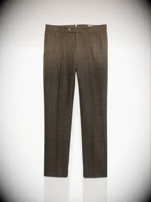 Tweed suit trousers