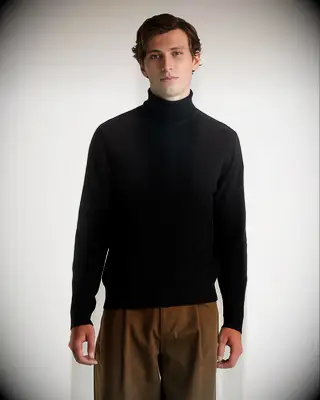 Black turtle neck