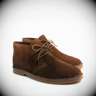 Brown suede shoes