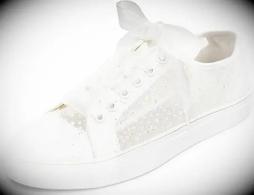 JIAJIA lace wedding sneakers